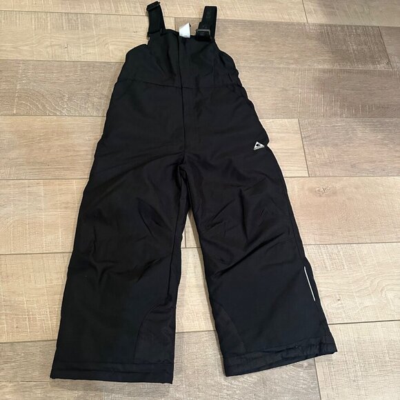 GERRY KIDS BLACK SNOW BIB OVERALLS SIZE 5 YOUTH - Picture 1 of 7